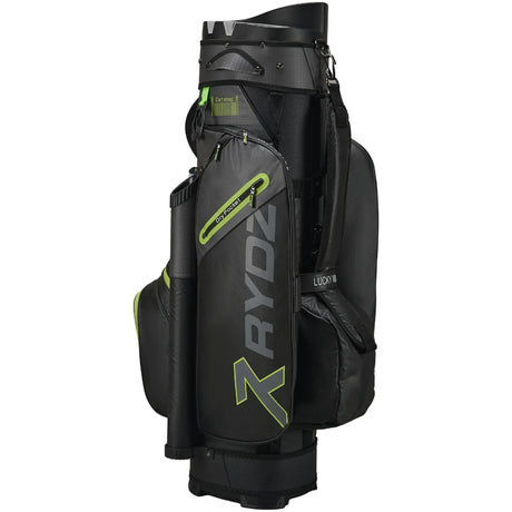Rydz Gear Lucky Nine Silencer Cartbag, Schwarz / Grau / Grün - Golflaedchen.de