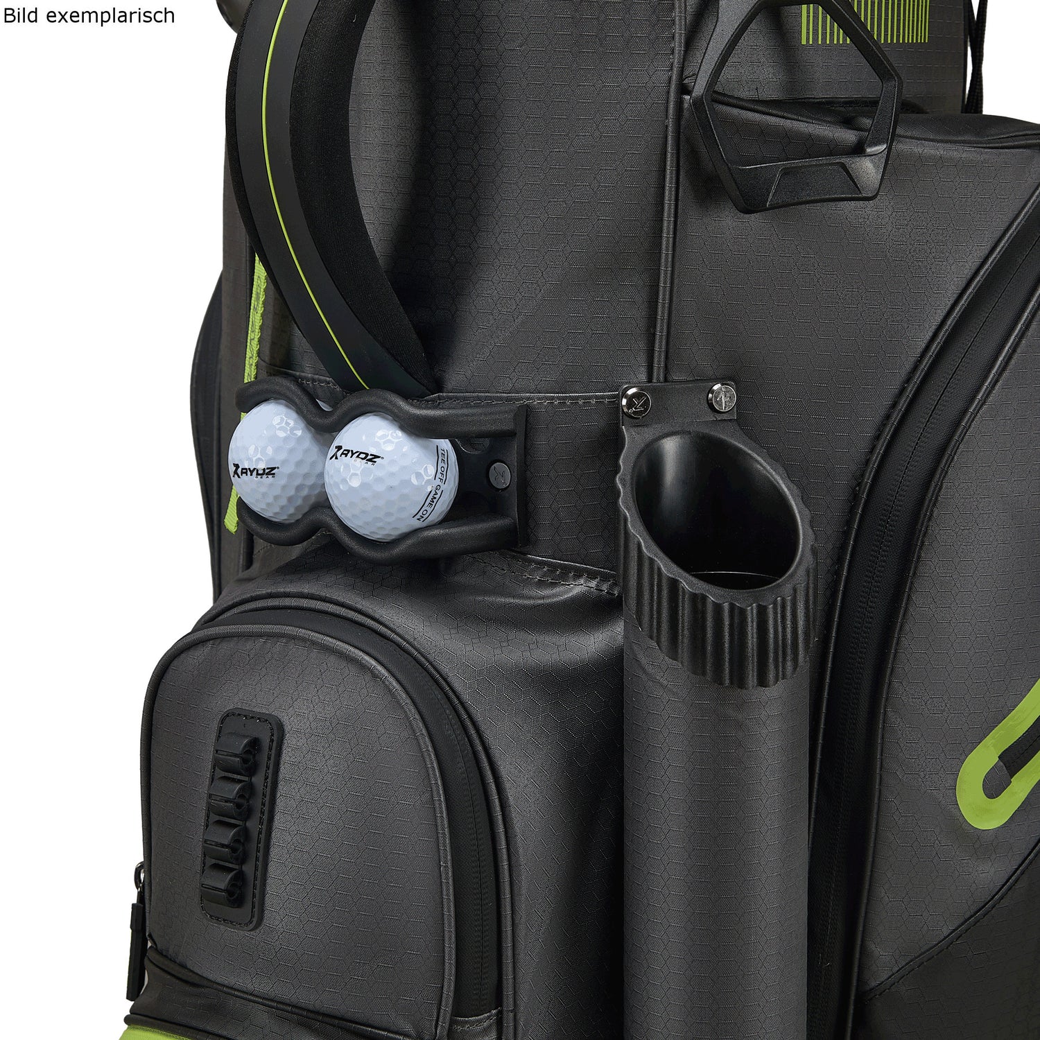 Rydz Gear Lucky Nine Silencer Cartbag, Blau / Navy / Orange - Golflaedchen.de