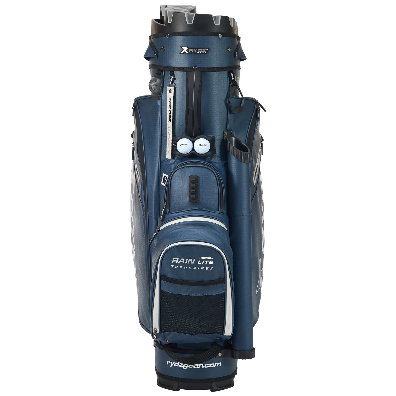 Rydz Gear Lucky Nine Silencer Cartbag, Navy / Silbergrau - Golflaedchen.de
