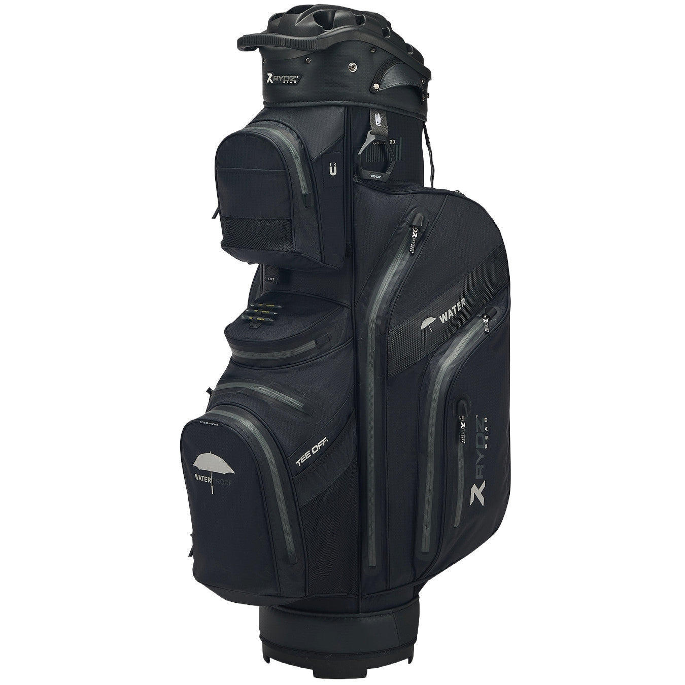 Rydz Gear Navigator QO14 Waterproof Cartbag, Schwarz