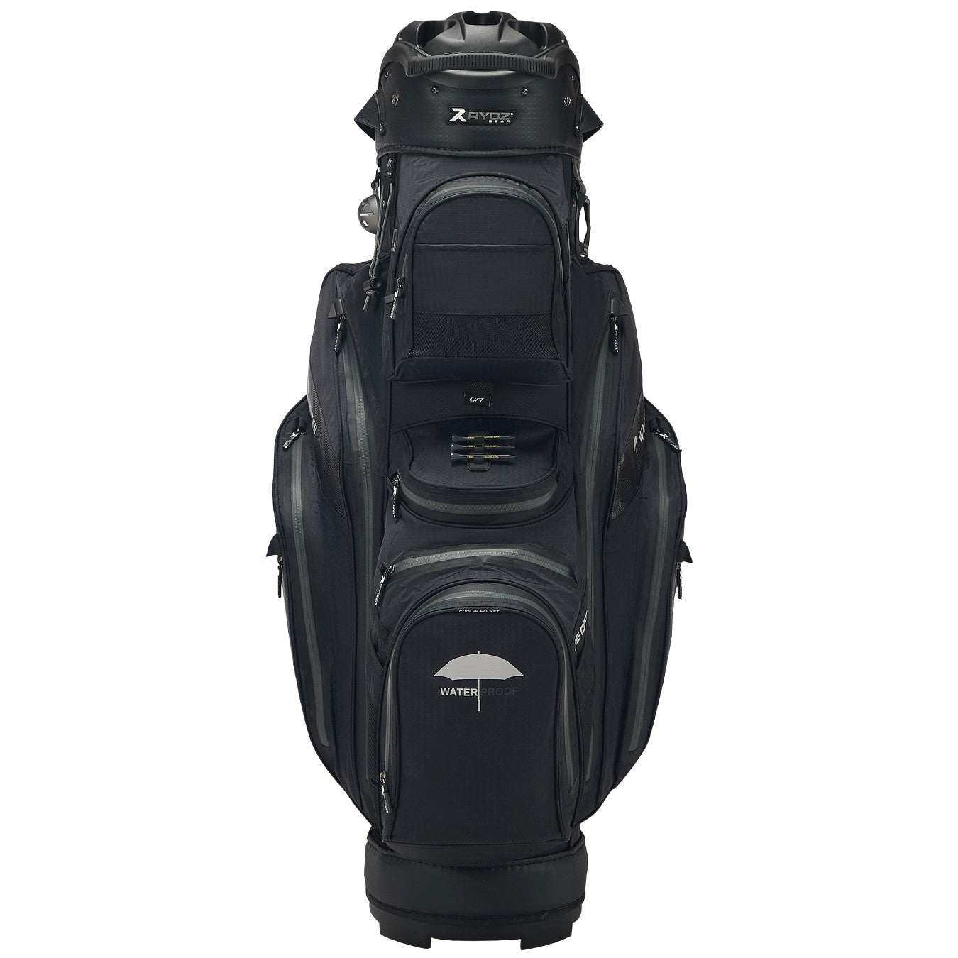 Rydz Gear Navigator QO14 Waterproof Cartbag, Schwarz