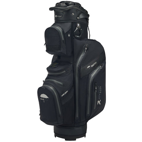 Rydz Gear Navigator QO14 Waterproof Cartbag, Schwarz, Oversize (+2 inch höher) - Golflaedchen.de