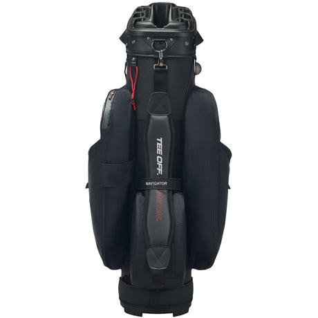 Rydz Gear Navigator QO14 Waterproof Cartbag, Schwarz / Grau / Rot - Golflaedchen.de