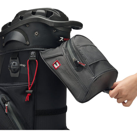 Rydz Gear Navigator QO14 Waterproof Cartbag, Schwarz / Grau / Rot - Golflaedchen.de