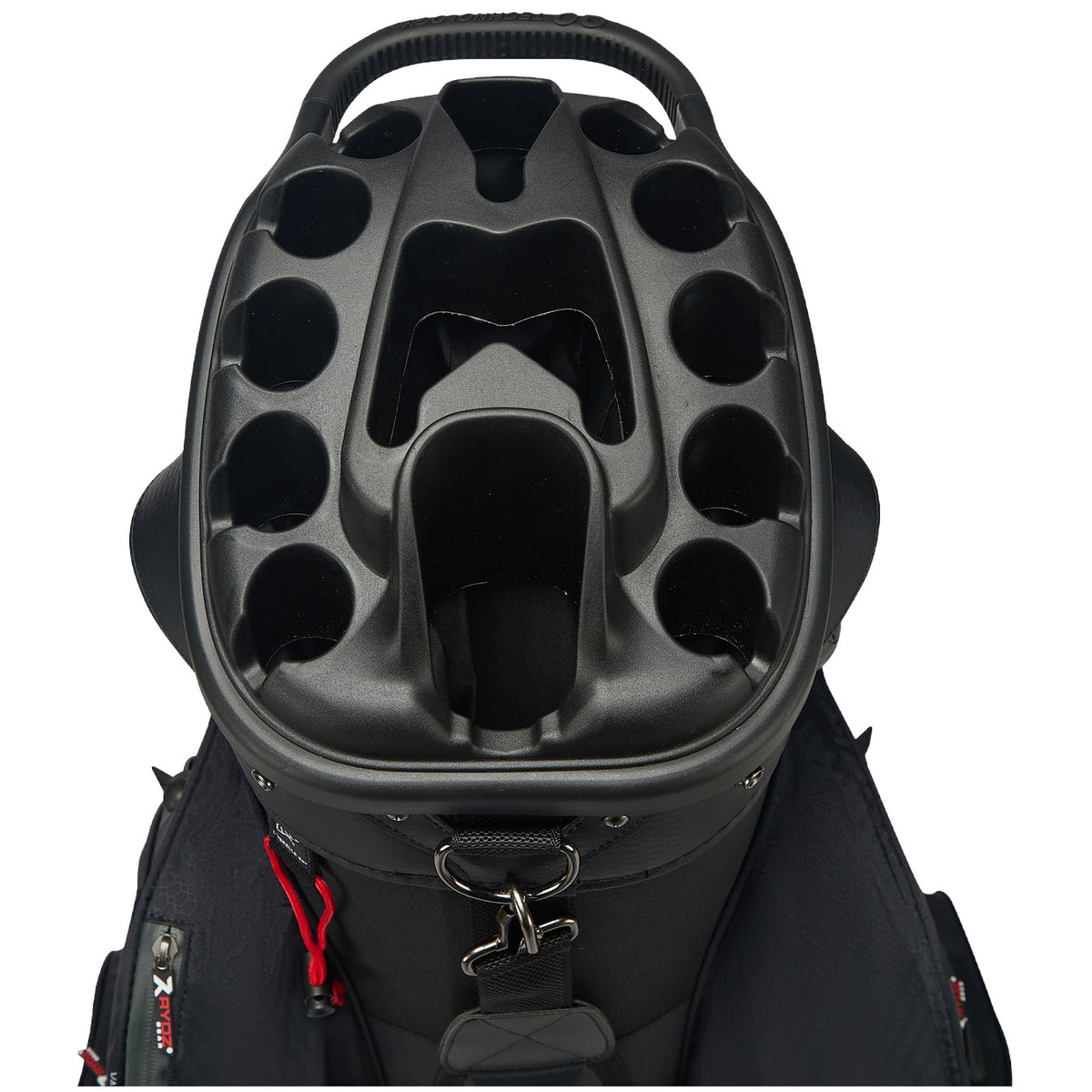 Rydz Gear Navigator QO14 Waterproof Cartbag, Schwarz / Grau / Rot