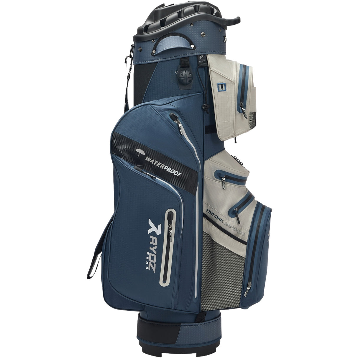 Rydz Gear Navigator QO14 Waterproof Cartbag, Navy / Silbergrau