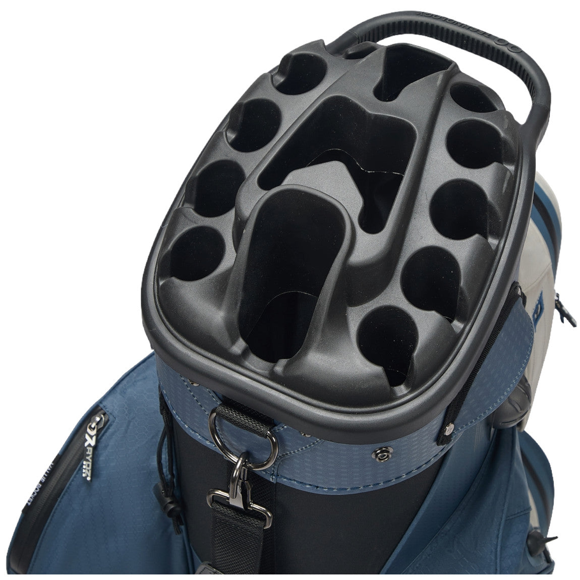 Rydz Gear Navigator QO14 Waterproof Cartbag, Navy / Silbergrau