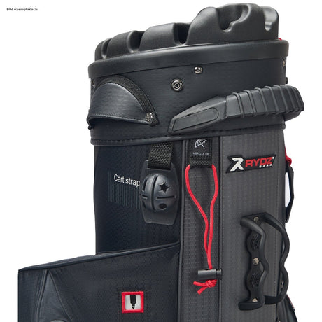 Rydz Skipper QO9 Waterproof Cartbag, Schwarz, Oversize (+2 inch höher) - Golflaedchen.de