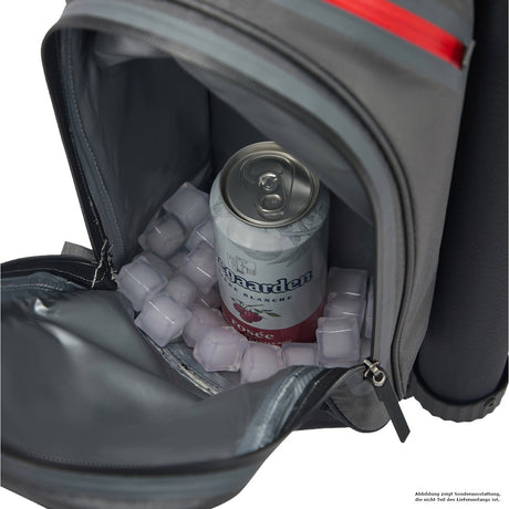 Rydz Skipper QO9 Waterproof Cartbag, Schwarz / Grau - Golflaedchen.de