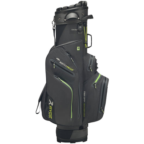 Rydz Skipper QO9 Waterproof Cartbag, Anthrazit / Grün - Golflaedchen.de
