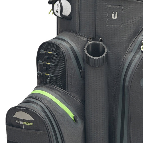 Rydz Skipper QO9 Waterproof Cartbag, Anthrazit / Grün