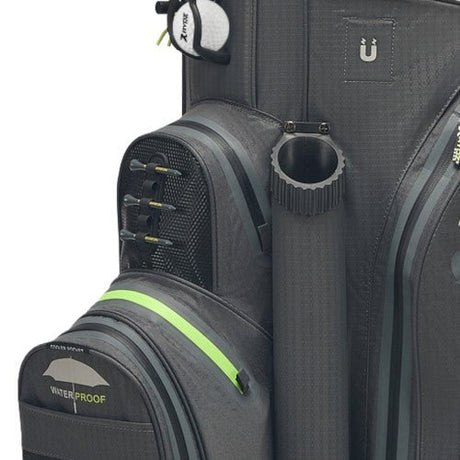 Rydz Skipper QO9 Waterproof Cartbag, Anthrazit / Grün - Golflaedchen.de