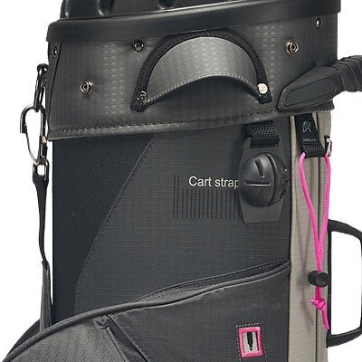 Rydz Skipper QO9 Waterproof Damen Cartbag, Anthrazit / Silbergrau / Pink - Golflaedchen.de