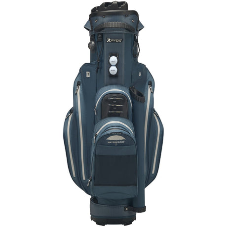 Rydz Skipper QO9 Waterproof Cartbag, Navy / Silbergrau - Golflaedchen.de
