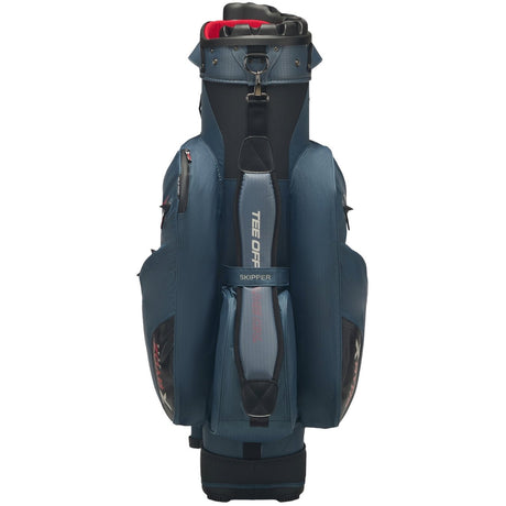 Rydz Skipper QO9 Waterproof Cartbag, Navy / Silbergrau / Rot - Golflaedchen.de