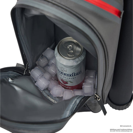 Rydz Skipper QO9 Waterproof Cartbag, Navy / Silbergrau / Rot - Golflaedchen.de