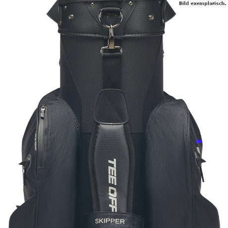 Rydz Skipper QO9 Waterproof Cartbag, Navy / Silbergrau / Rot - Golflaedchen.de