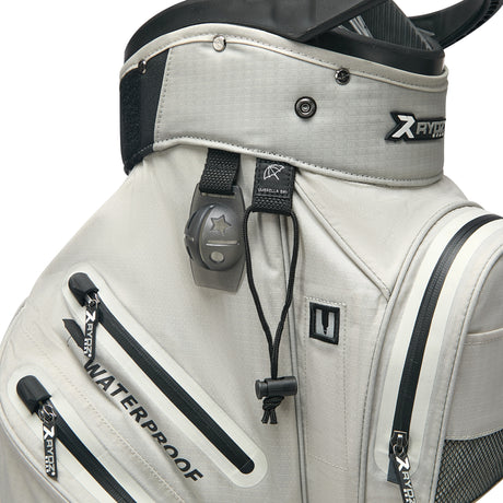 Rydz Clip Waterproof Cartbag, Silbergrau - Golflaedchen.de