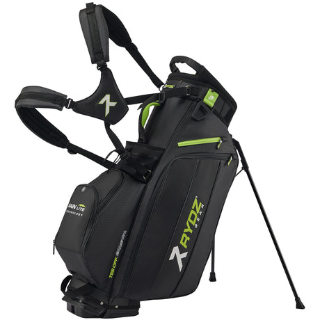 Rydz Gear JetPack Rain Lite Standbag, Schwarz / Grün - Golflaedchen.de