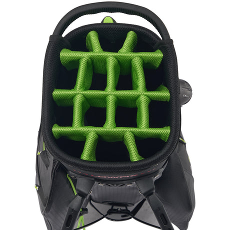 Rydz Gear JetPack Rain Lite Standbag, Schwarz / Grün - Golflaedchen.de