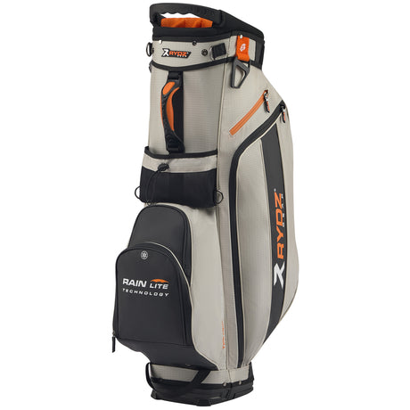 Rydz Gear JetPack Rain Lite Standbag, Silbergrau / Schwarz / Orange - Golflaedchen.de
