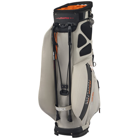 Rydz Gear JetPack Rain Lite Standbag, Silbergrau / Schwarz / Orange - Golflaedchen.de