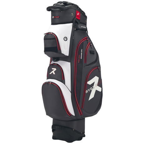Rydz Gear Speedy B. QO14 Cartbag, Anthrazit / Weiß / Rot - Golflaedchen.de