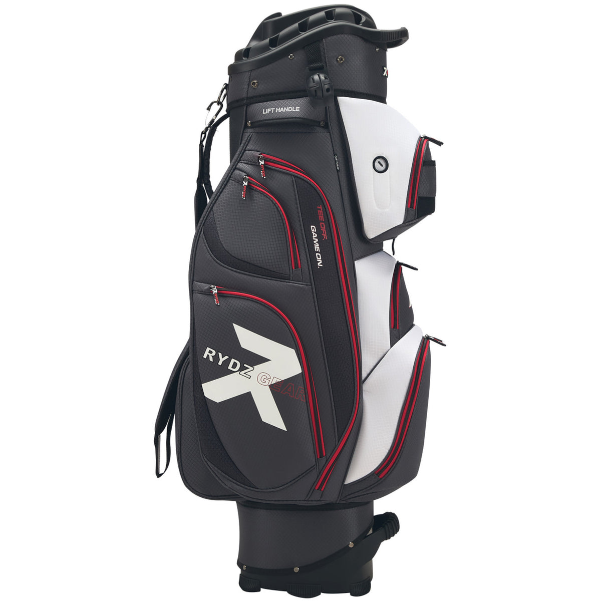 Rydz Gear Speedy B. QO14 Cartbag, Anthrazit / Weiß / Rot