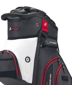 Rydz Gear Speedy B. QO14 Cartbag, Anthrazit / Weiß / Rot - Golflaedchen.de