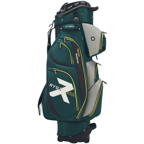 Rydz Gear Speedy B. QO14 Cartbag, Grün / Silbergrau / Goldgelb - Golflaedchen.de