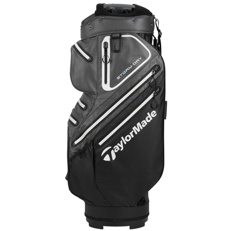 Taylor Made 2025 Storm Dry Waterproof Cartbag, Grau / Schwarz / Weiß
