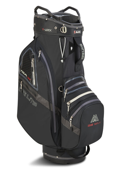 Big Max Dri Lite V-4 Waterproof Cartbag, Schwarz