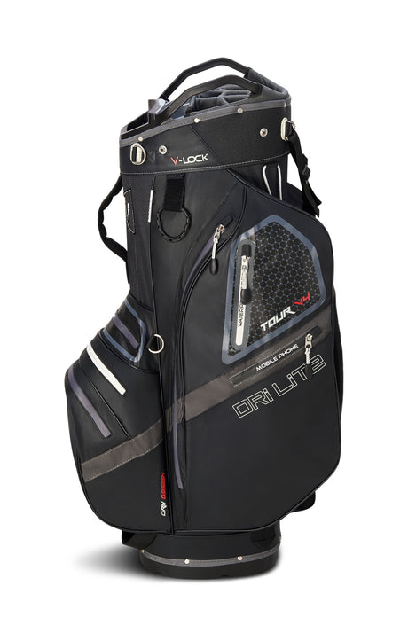 Big Max Dri Lite V-4 Waterproof Cartbag, Schwarz