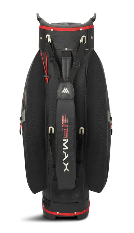 Big Max Dri Lite V-4 Waterproof Cartbag, Grau / Schwarz / Rot