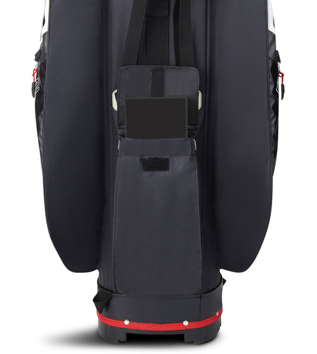 Big Max Dri Lite V-4 Waterproof Cartbag, Grau / Schwarz / Rot