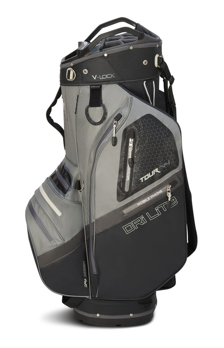 Big Max Dri Lite V-4 Waterproof Cartbag, Grau / Schwarz