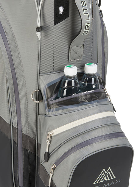 Big Max Dri Lite V-4 Waterproof Cartbag, Grau / Schwarz