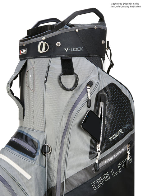 Big Max Dri Lite V-4 Waterproof Cartbag, Grau / Schwarz