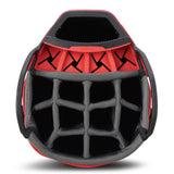 Big Max Dri Lite V-4 Waterproof Cartbag, Weiß / Schwarz / Rot