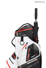 Big Max Dri Lite V-4 Waterproof Cartbag, Weiß / Schwarz / Rot