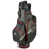 Big Max Aqua Silencio 4 Waterproof Cartbag, Dunkelgrau / Schwarz / Rot - Golflaedchen.de