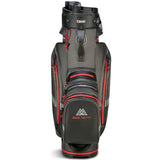 Big Max Aqua Silencio 4 Waterproof Cartbag, Dunkelgrau / Schwarz / Rot - Golflaedchen.de