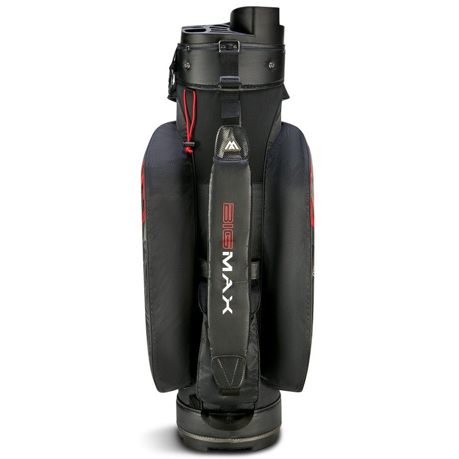 Big Max Aqua Silencio 4 Waterproof Cartbag, Rot / Schwarz - Golflaedchen.de