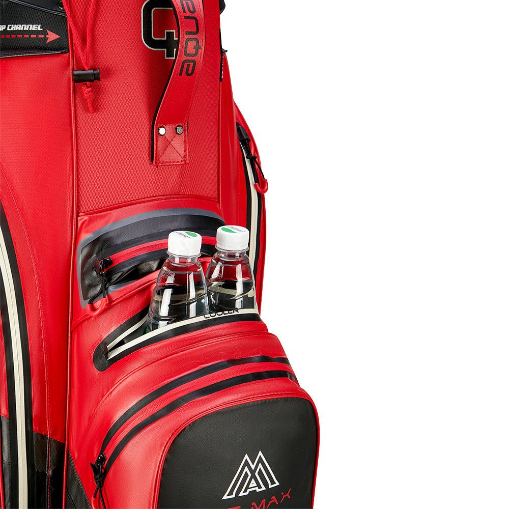 Big Max Aqua Silencio 4 Waterproof Cartbag, Rot / Schwarz - Golflaedchen.de