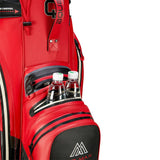 Big Max Aqua Silencio 4 Waterproof Cartbag, Rot / Schwarz - Golflaedchen.de