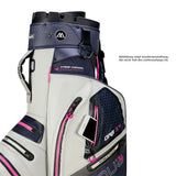 Big Max Aqua Silencio 4 Waterproof Damen Cartbag, Blau / Hellgrau / Fuchsia - Golflaedchen.de
