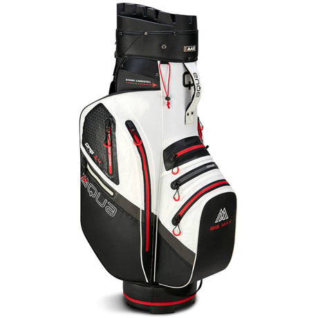 Big Max Aqua Silencio 4 Waterproof Cartbag, Weiß / Schwarz / Rot