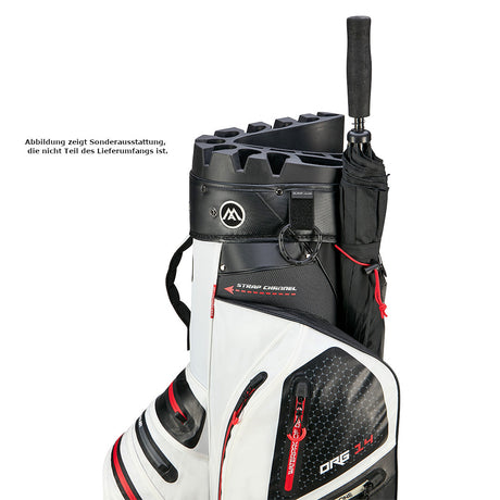 Big Max Aqua Silencio 4 Waterproof Cartbag, Weiß / Schwarz / Rot