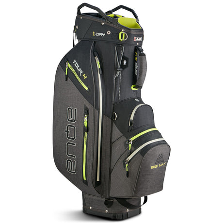 Big Max Aqua Tour 4 Waterproof Cartbag, Schwarz / Grau / Grün