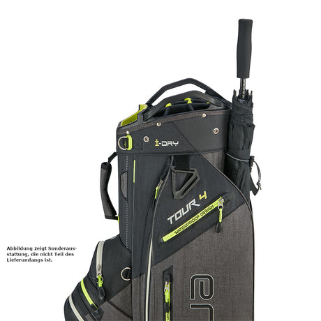 Big Max Aqua Tour 4 Waterproof Cartbag, Schwarz / Grau / Grün